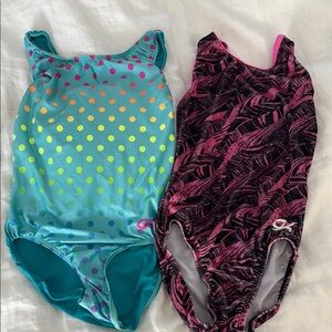 Colorful Kids One Piece Swimsuit Set